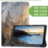 Чехол для Samsung Galaxy Tab A 8.0 (2019) T290, T295, Серый мрамор