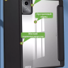 Чехол с прозрачной задней крышкой для Lenovo Xiaoxin Pad 2024, Lenovo Tab M11 (черный), прозр. акрил