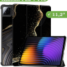 Чехол для Xiaomi Pad 7, Xiaomi Pad 7 Pro, Черный мрамор