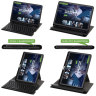 Чехол с клавиатурой для Lenovo Xiaoxin Pad 2024, Lenovo Tab M11 (черный), поворотный