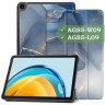 Чехол для Huawei MatePad SE, AGS5-W09, AGS5-L09, Синий мрамор