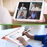 Чехол с прозрачной задней крышкой для iPad 10.2 (розовый мрамор), прозр. акрил