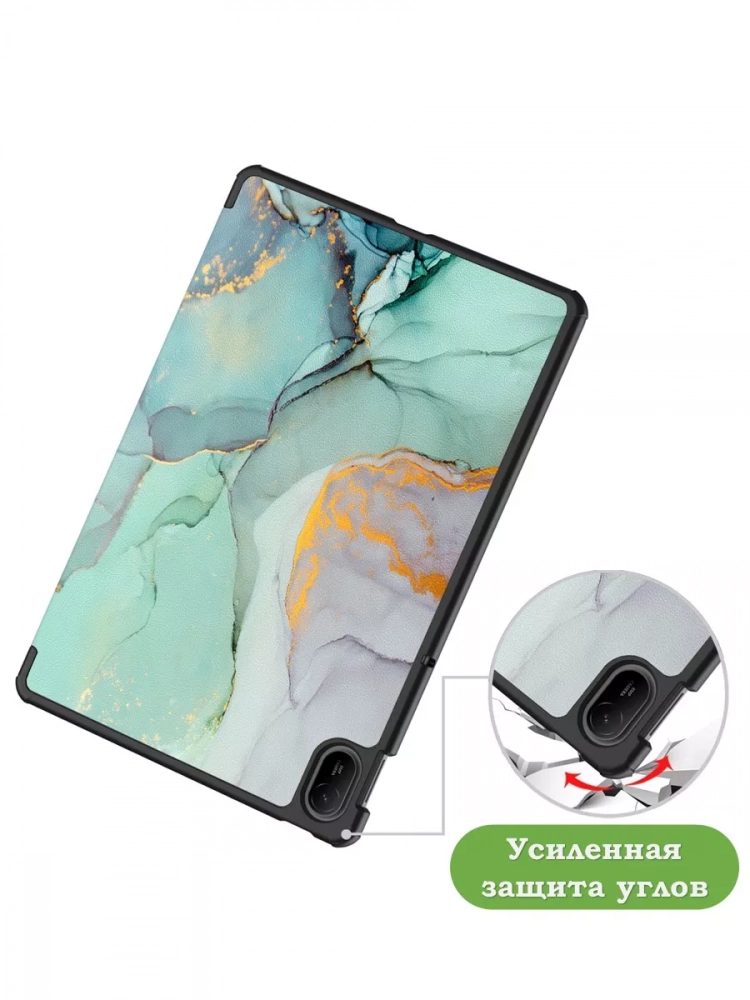 Чехол для HUAWEI MatePad SE 11 2024 (11se), Зеленый мрамор
