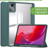 Чехол с прозрачной задней крышкой для Lenovo Xiaoxin Pad 2024, Lenovo Tab M11 (т.зеленый), прозр. акрил