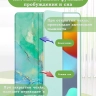Чехол с прозрачной задней крышкой для iPad 10.2 (зеленый мрамор), прозр. акрил