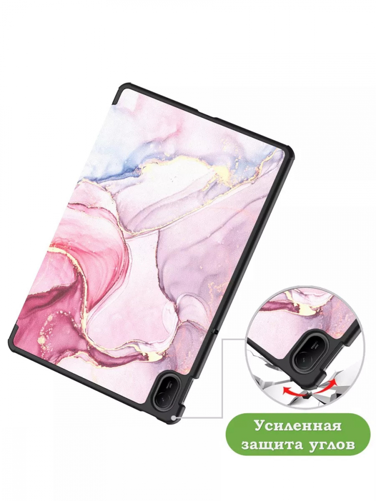 Чехол для HUAWEI MatePad SE 11 2024 (11se), Розовый мрамор