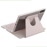 Чехол с клавиатурой для Lenovo Xiaoxin Pad 2024, Lenovo Tab M11 (розовый), поворотный