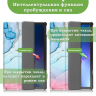 Чехол для Lenovo Tab M10 Plus (Gen 3), Розово-голубой мрамор