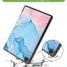 Чехол для Lenovo Tab M10 Plus (Gen 3), Розово-голубой мрамор