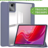 Чехол с прозрачной задней крышкой для Lenovo Xiaoxin Pad 2024, Lenovo Tab M11 (фиолетовый), прозр. акрил