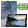 Чехол для Samsung Galaxy Tab A 8.0 (2019) T290, T295, Синий мрамор