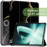 Чехол для OnePlus Pad, Oppo Pad 2, Чёрный мрамор