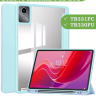 Чехол с прозрачной задней крышкой для Lenovo Xiaoxin Pad 2024, Lenovo Tab M11 (голубой), прозр. акрил