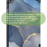 Чехол для Huawei MatePad T8, Синий мрамор