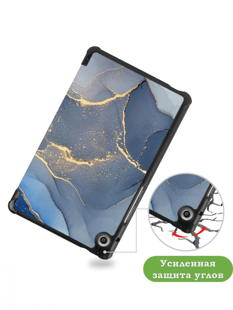 Чехол для Huawei MatePad T8, Синий мрамор