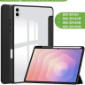 Чехол с прозрачной задней крышкой для Samsung Galaxy Tab S11 Ultra (черный), прозр. акрил