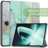 Чехол для OnePlus Pad, Oppo Pad 2, Зеленый мрамор