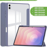 Чехол с прозрачной задней крышкой для Samsung Galaxy Tab S11 Ultra (фиолетовый), прозр. акрил