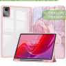 Чехол с прозрачной задней крышкой для Lenovo Xiaoxin Pad 2024, Lenovo Tab M11 (розовый мрамор), прозр. акрил