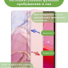Чехол с прозрачной задней крышкой для Lenovo Xiaoxin Pad 2024, Lenovo Tab M11 (розовый мрамор), прозр. акрил