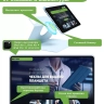 Чехол с клавиатурой для iPad Air 11 (6th gen), 2024 (голубой), поворотный