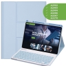 Чехол с клавиатурой для iPad Air 11 (6th gen), 2024 (голубой), поворотный