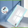 Чехол с прозрачной задней крышкой для Samsung Galaxy Tab S11 Ultra (голубой), прозр. акрил