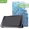 Чехол для Samsung Galaxy Tab A 8.0 (2017) T380, T385, Голубой мрамор