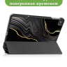 Чехол для OPPO Pad Air, Черный мрамор