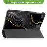 Чехол для OPPO Pad Air, Черный мрамор