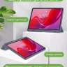 Чехол с прозрачной задней крышкой для Lenovo Xiaoxin Pad 2024, Lenovo Tab M11 (фиолет. мрамор), прозр. акрил