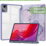 Чехол с прозрачной задней крышкой для Lenovo Xiaoxin Pad 2024, Lenovo Tab M11 (фиолет. мрамор), прозр. акрил