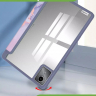 Чехол с прозрачной задней крышкой для Lenovo Xiaoxin Pad 2024, Lenovo Tab M11 (фиолет. мрамор), прозр. акрил