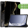 Чехол для Samsung Galaxy Tab A9 Plus, Черный мрамор