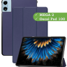 Чехол для Blackview MEGA 2, Oscal Pad 100, Teclast T60 Plus, DOOGEE T36 (темно-синий)