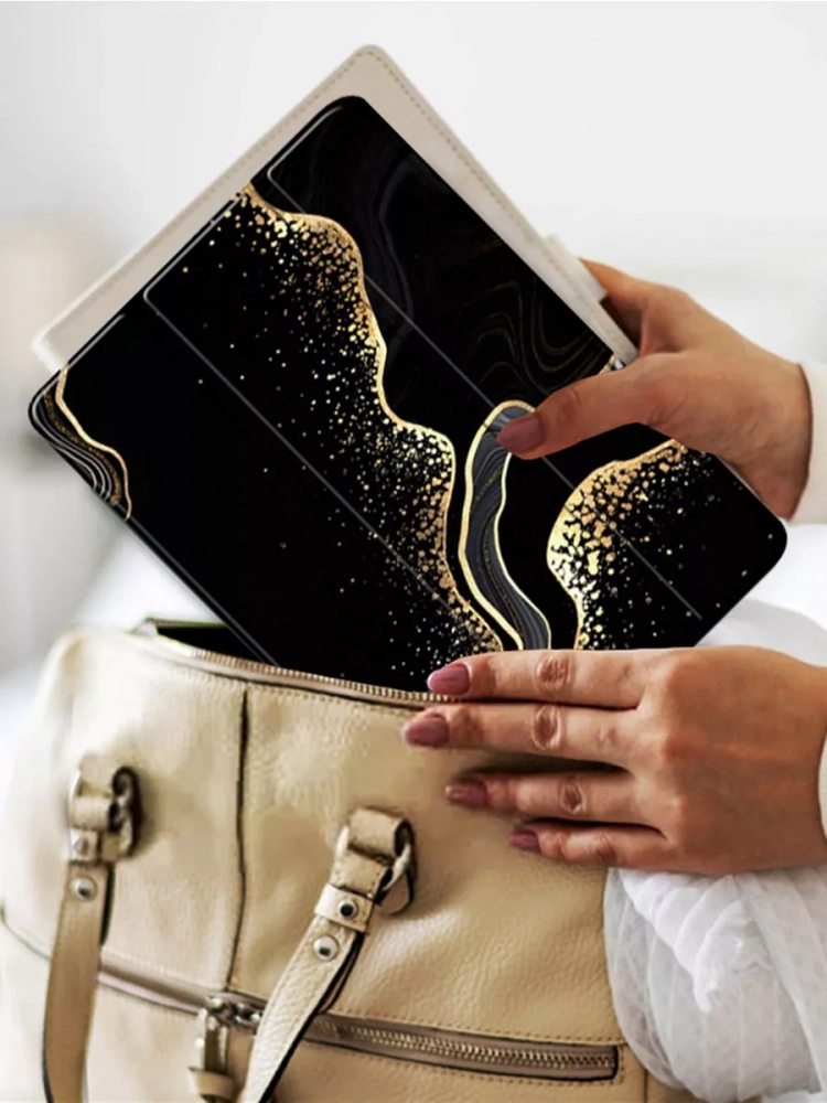 Чехол для Teclast M50 PRO, Чёрный мрамор