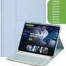 Чехол с клавиатурой для iPad Air 13 (2024) (голубой), поворотный