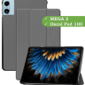 Чехол для Blackview MEGA 2, Oscal Pad 100, Teclast T60 Plus, DOOGEE T36 (серый)