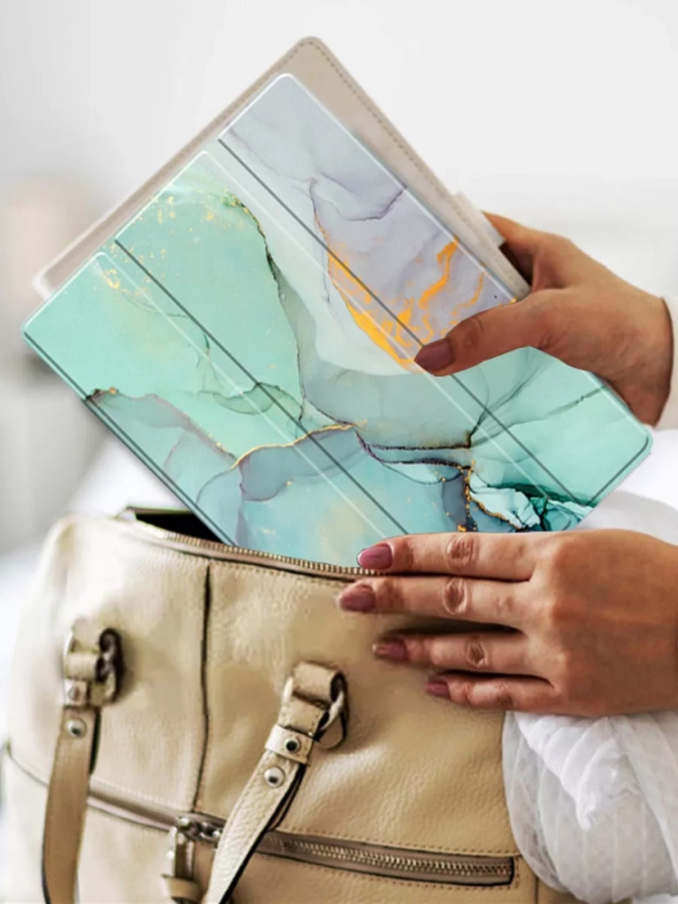 Чехол для Teclast M50 PRO, Зелёный мрамор