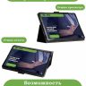 Чехол с узором на TCL Tab 9494G, TCL NXTPAPER 12 Pro (черный)