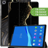 Чехол для Lenovo Tab M10 Plus, Tab M10 Plus FHD, X606, Черный мрамор