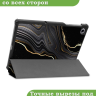Чехол для Lenovo Tab M10 Plus, Tab M10 Plus FHD, X606, Черный мрамор