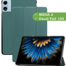 Чехол для Blackview MEGA 2, Oscal Pad 100, Teclast T60 Plus, DOOGEE T36 (темно-зеленый)