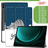 Чехол для Samsung Galaxy Tab S9 FE Plus, SM-X610, SM-X616B (Сонный кот)