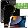 Чехол для iPad 10.2, Чёрный мрамор