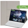 Чехол с клавиатурой для REDMI Pad 2 9.7, Poco Pad C1 (2026) (светло-серый), поворотный