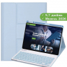 Чехол с клавиатурой для REDMI Pad 2 9.7, Poco Pad C1 (2026) (голубой), поворотный