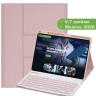 Чехол с клавиатурой для REDMI Pad 2 9.7, Poco Pad C1 (2026) (розовый), поворотный
