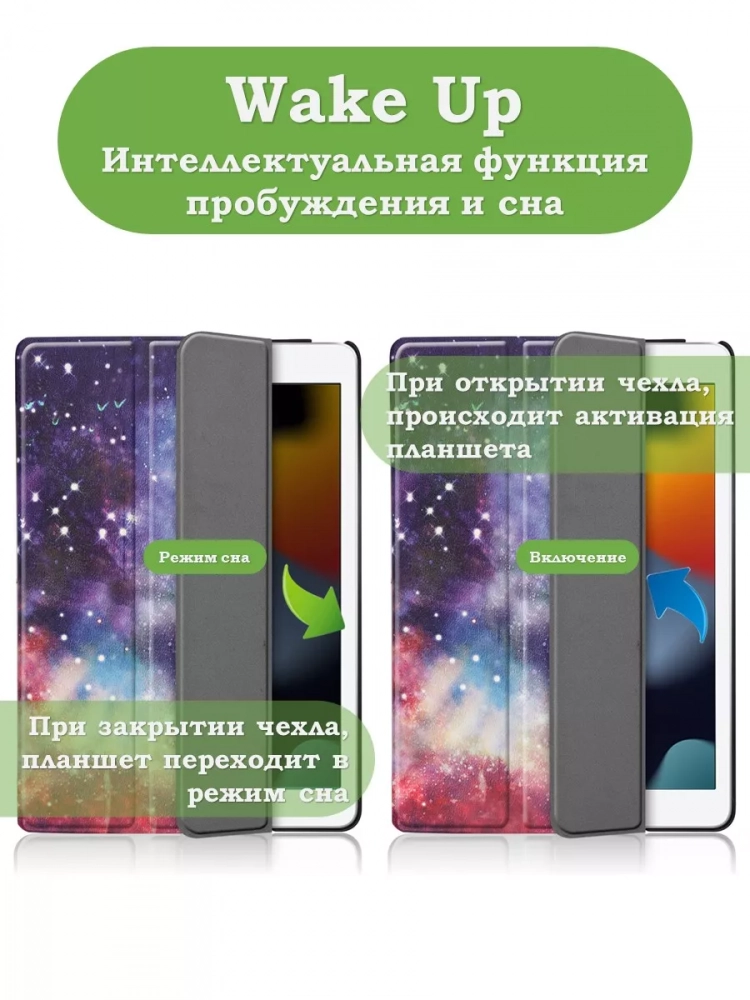 Чехол для iPad 5 2017, iPad 6 2018, 9,7 дюйма, Млечный Путь