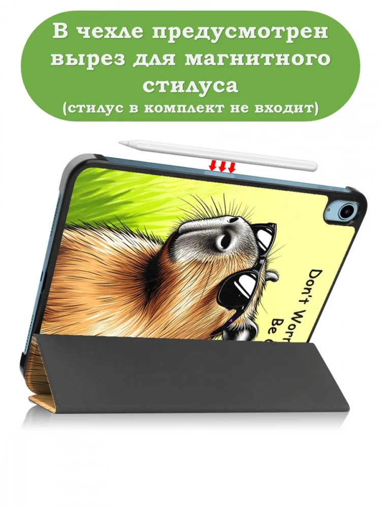 Чехол для iPad Air 11 (6th gen), 2024, iPad Air 5, iPad Air 4, Капибара Чехол для iPad Air 11 (6th gen), 2024, iPad Air 5, iPad Air 4, Капибара